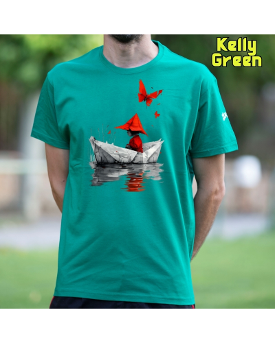 Camiseta hombre manga corta - Barquito De Papel