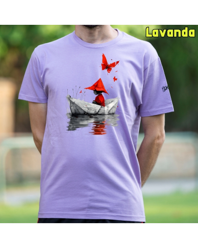 Camiseta hombre manga corta - Barquito De Papel