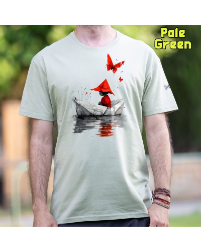 Camiseta hombre manga corta - Barquito De Papel