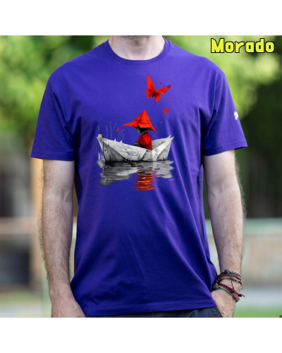 Camiseta hombre manga corta - Barquito De Papel