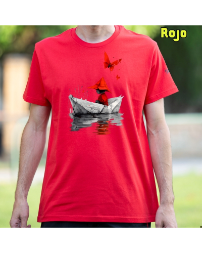 Camiseta hombre manga corta - Barquito De Papel