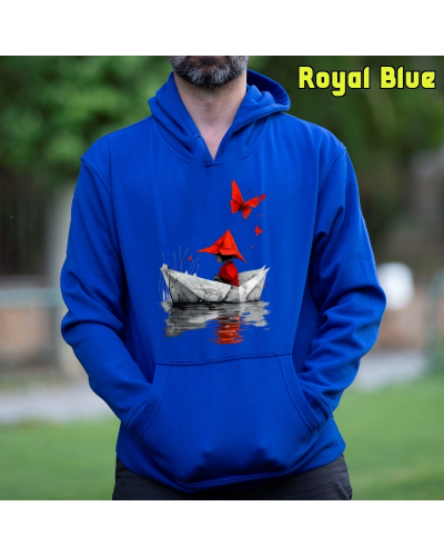 Sudadera hombre con capucha Barquito De Papel