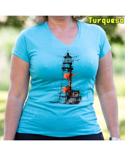 Camiseta Mujer Manga Corta -El Faro