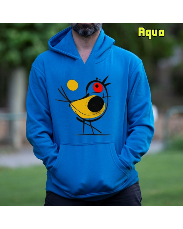 Sudadera hombre con capucha Pajarito