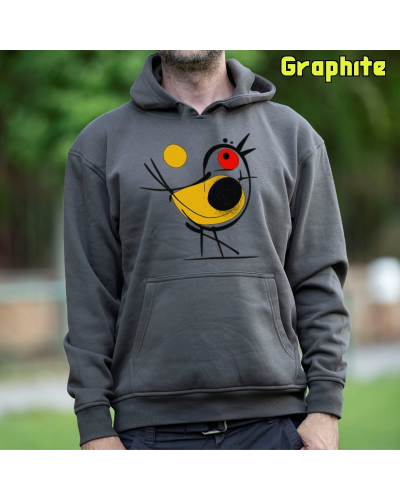 Sudadera hombre con capucha Pajarito
