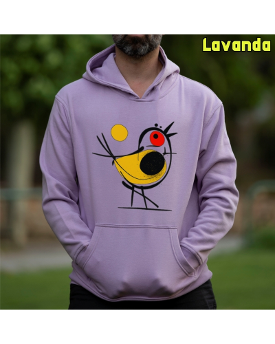 Sudadera hombre con capucha Pajarito
