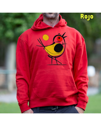 Sudadera hombre con capucha Pajarito