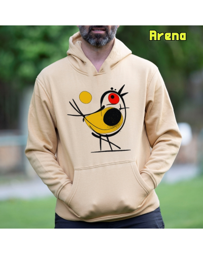 Sudadera hombre con capucha Pajarito