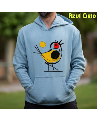 Sudadera hombre con capucha Pajarito