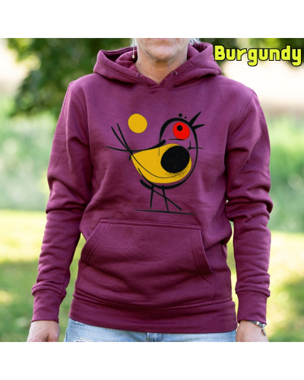 Sudadera mujer con capucha Pajarito