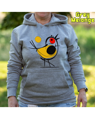 Sudadera mujer con capucha Pajarito