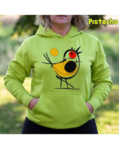 Sudadera mujer con capucha Pajarito