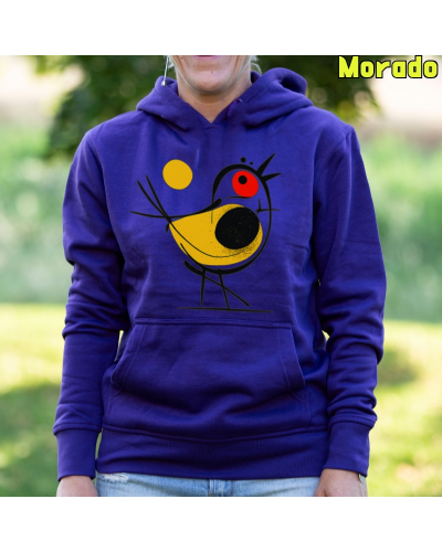 Sudadera mujer con capucha Pajarito