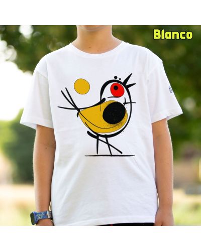 Camiseta niño manga corta - Pajarito