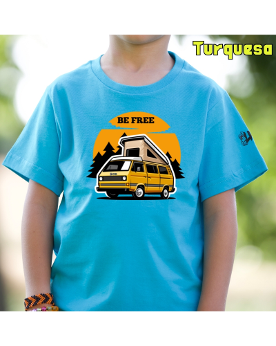 Camiseta niño Be Free - manga corta