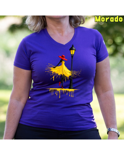 Camiseta Mujer Manga Corta -Yellow