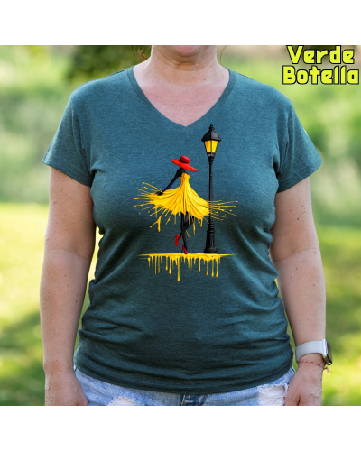 Camiseta Mujer Manga Corta -Yellow