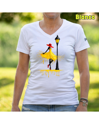Camiseta Mujer Manga Corta -Yellow