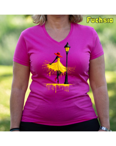 Camiseta Mujer Manga Corta -Yellow
