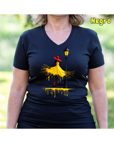 Camiseta Mujer Manga Corta -Yellow