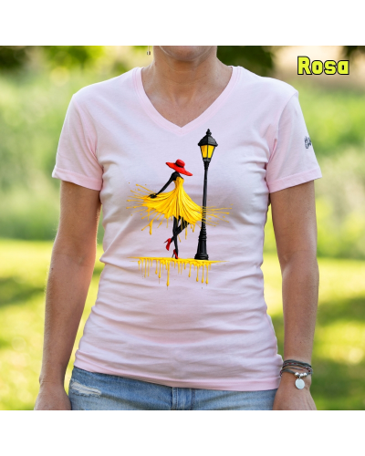 Camiseta Mujer Manga Corta -Yellow