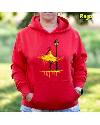 Sudadera mujer con capucha Yellow