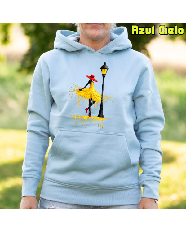 Sudadera mujer con capucha Yellow
