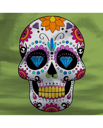 Camiseta Mujer Mexican Skull - manga corta