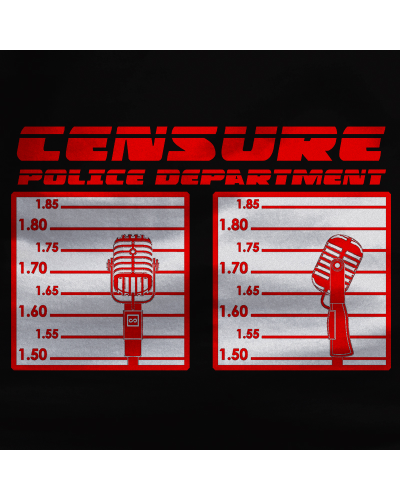 Camiseta Hombre Manga Corta - Censure Police Department