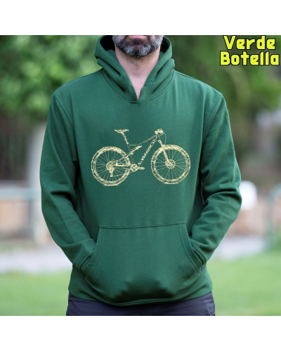 Sudadera hombre con capucha MTB II
