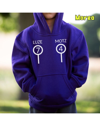 Haurren jertsea kaputxarekin - Luze Motz