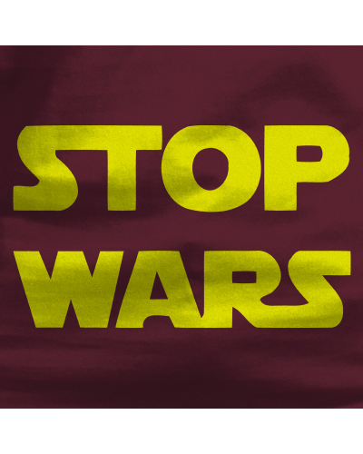 Sudadera hombre con capucha Stop Wars  La Kamiseta K Buskas