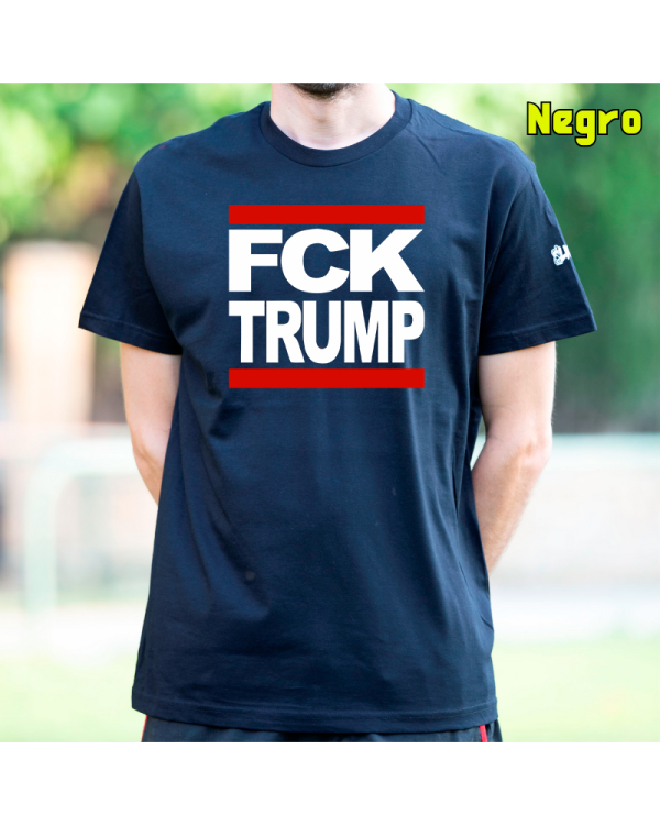 Camiseta Hombre Manga Corta - FCK TRUMP