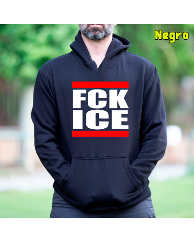 Sudadera hombre con capucha - FCK ICE