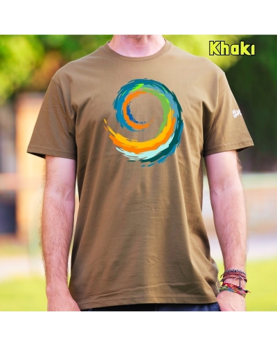 Camiseta hombre Espiral manga corta
