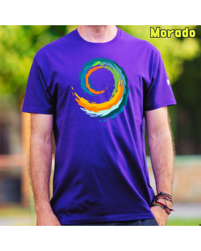 Camiseta hombre Espiral manga corta