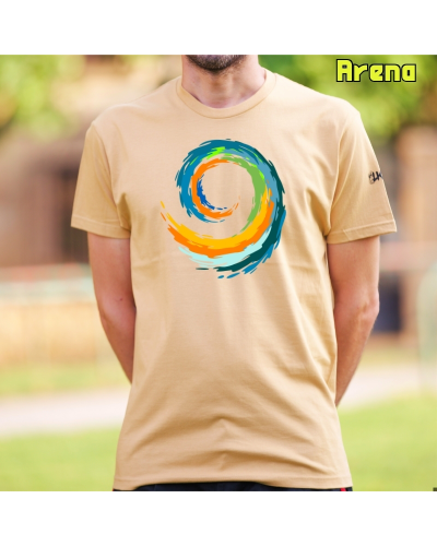 Camiseta hombre Espiral manga corta