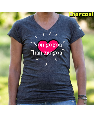 Camiseta Mujer Non Gogoa Han Zangoa - manga corta