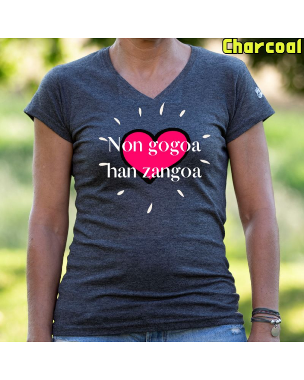 Camiseta Mujer Non Gogoa Han Zangoa - manga corta