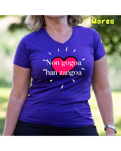 Camiseta Mujer Non Gogoa Han Zangoa - manga corta