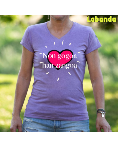 Camiseta Mujer Non Gogoa Han Zangoa - manga corta