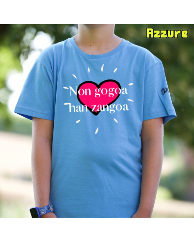 Camiseta niño Non Gogoa Han Zangoa - manga corta