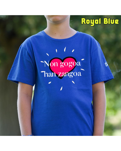 Camiseta niño Non Gogoa Han Zangoa - manga corta