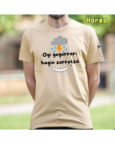 Gizonezkoen Kamiseta - Ogi Gogorrari Hagin Zorrotza