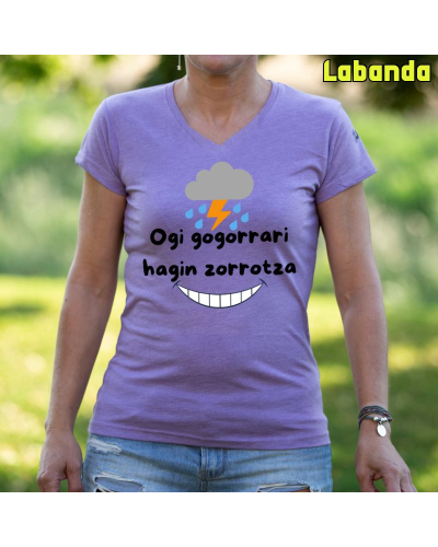 Emakumeen Kamiseta - Ogi Gogorrari Hagin Zorrotza