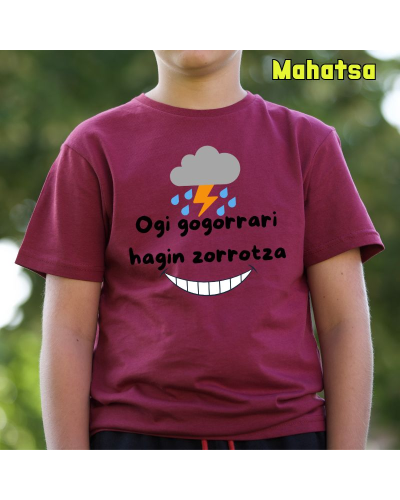 Haur Kamiseta-Ogi Gogorrari Hagin Zorrotza