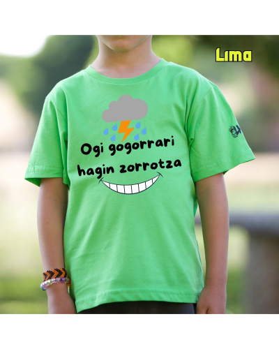 Haur Kamiseta-Ogi Gogorrari Hagin Zorrotza