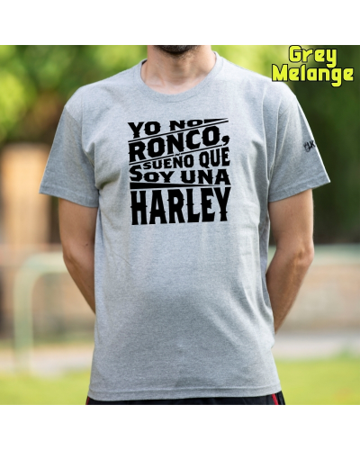 Camiseta Hombre Manga Corta-Yo no ronco. Negro
