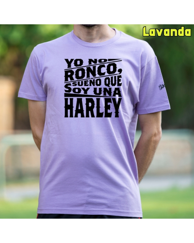 Camiseta Hombre Manga Corta-Yo no ronco. Negro