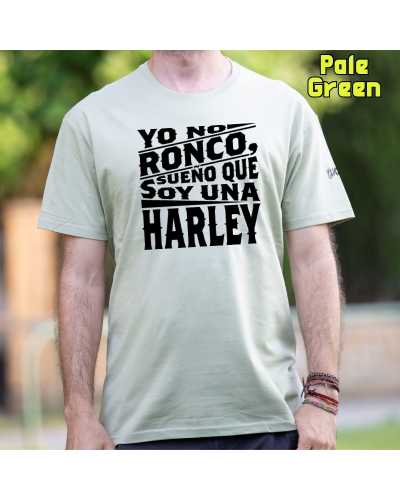 Camiseta Hombre Manga Corta-Yo no ronco. Negro